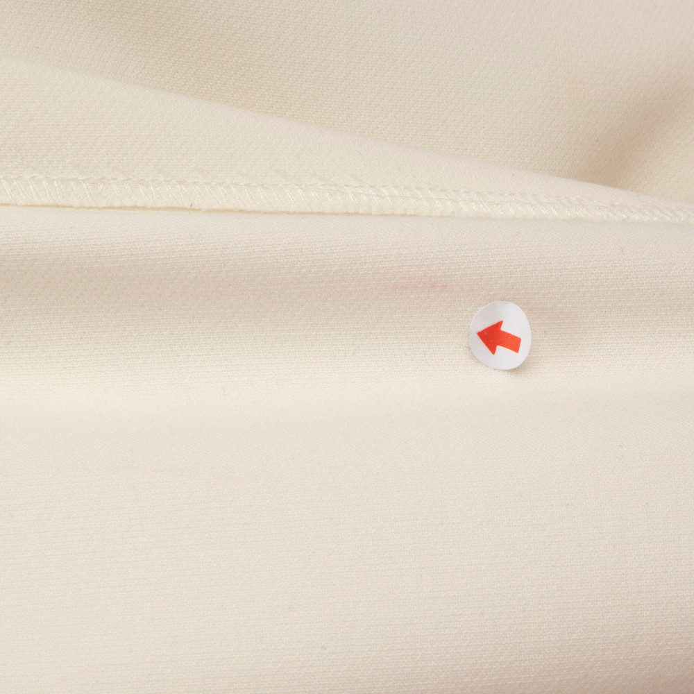 Sandro White Top With Sheer Black Panel Sleeves