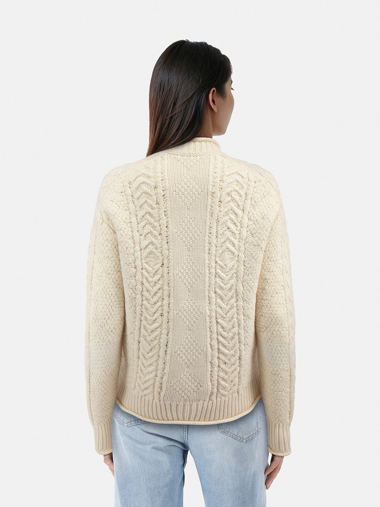 Givenchy Beige Wool Logo Knit Sweater