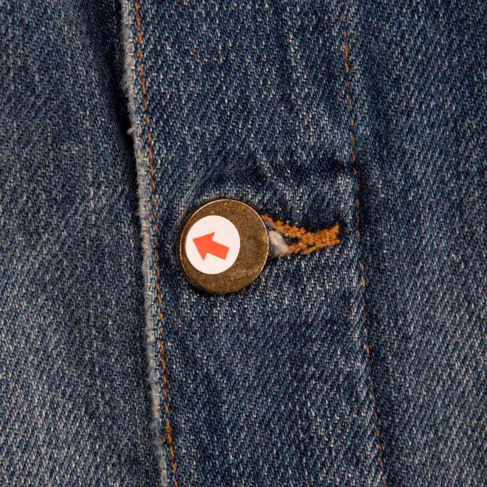 FRAME Blue Button Up Denim Jacket