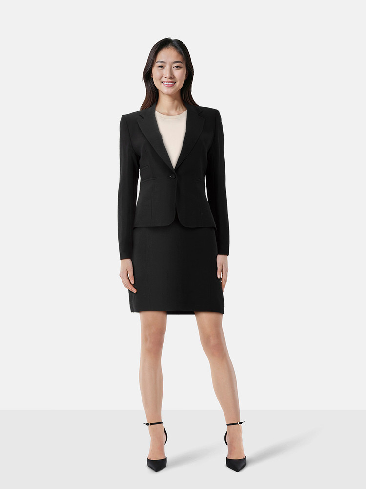 Joseph Black Blazer & Skirt Suit Set