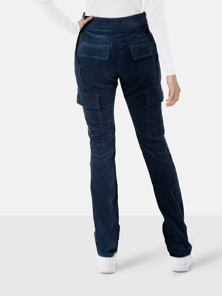 Stella McCartney Navy Corduroy Straight Trousers
