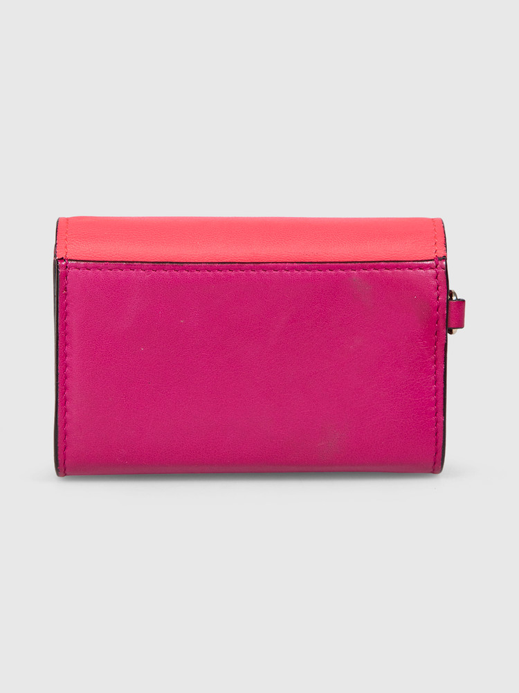Dior Pink & Purple Leather Card Holder