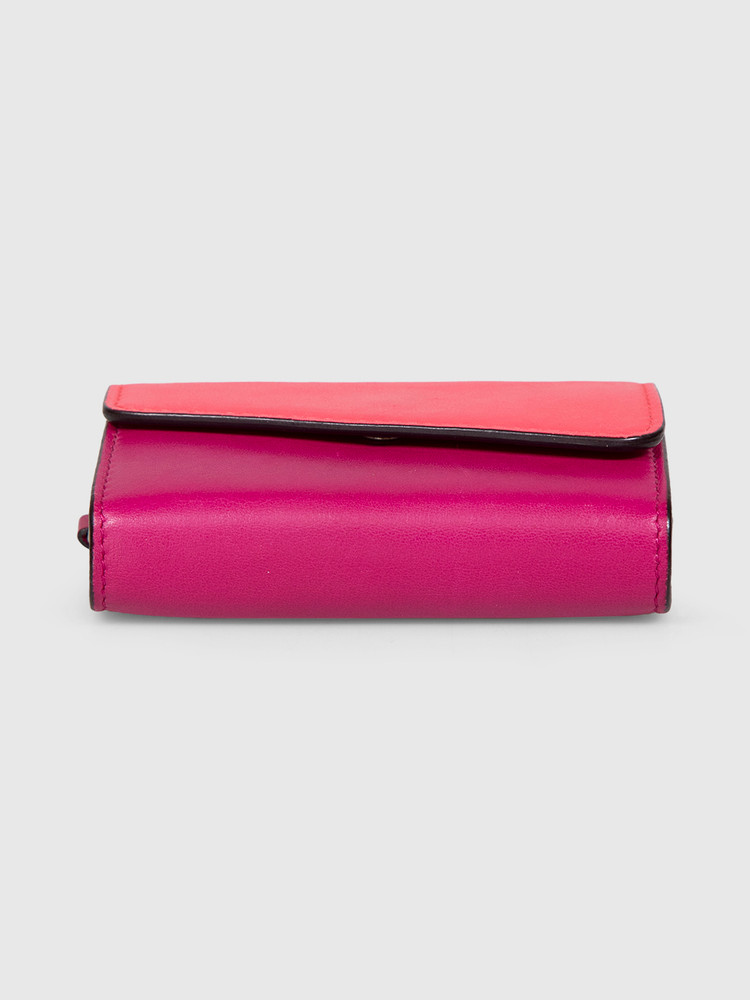 Dior Pink & Purple Leather Card Holder
