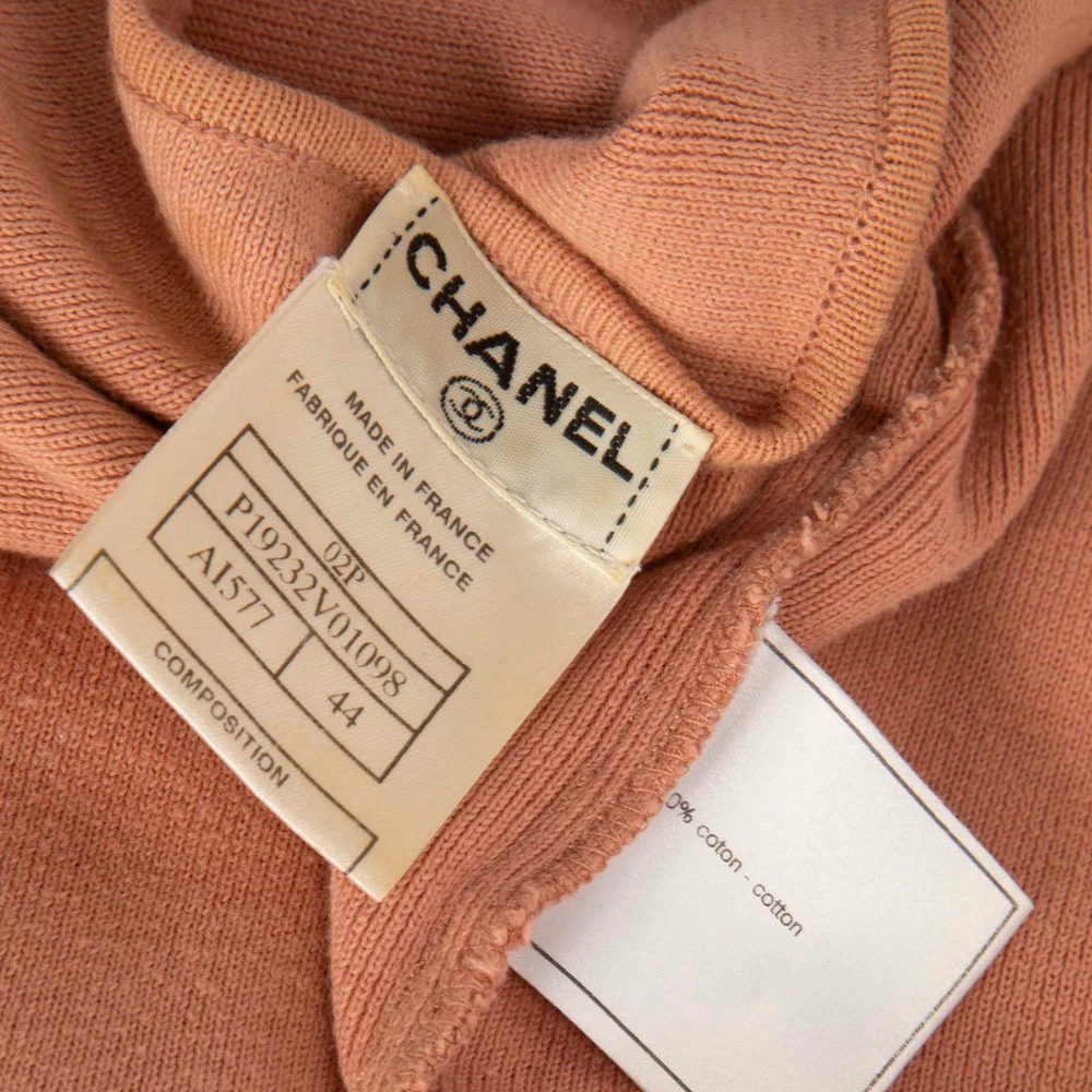 Chanel Pink Knit Tank Top