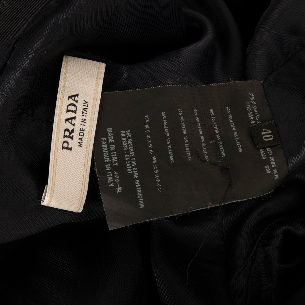 Prada Black Button Up Blazer Jacket