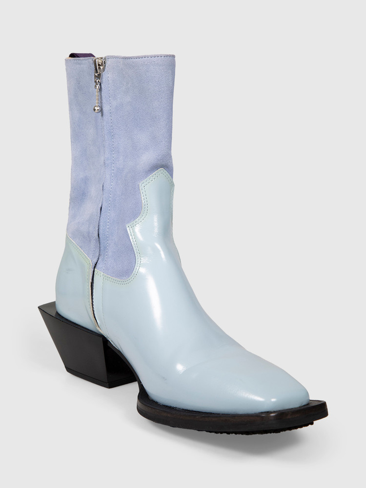 EYTYS Blue Leather Cowboy Luciano Boots