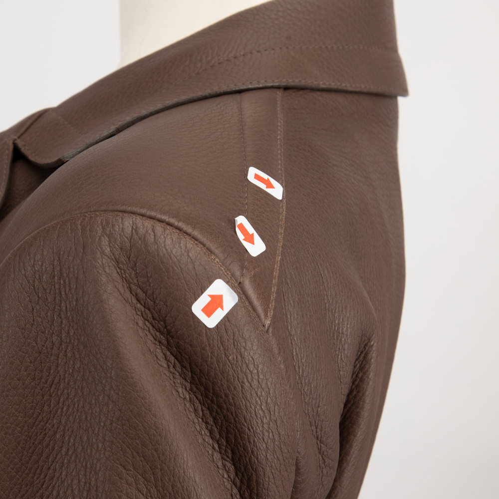 Loro Piana Brown Deer Leather Belted Blazer
