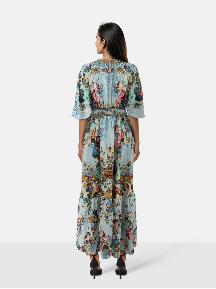 Camilla Letters To Leo Waisted Hem Ruffle Dress