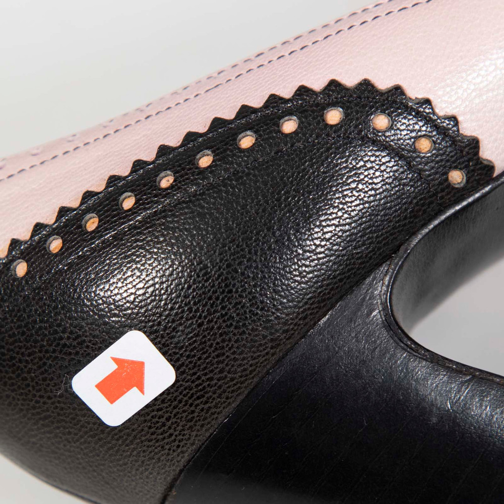 Hermès Tricolour Leather Brogue Pumps
