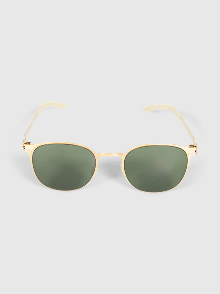 Mykita Gold Frame Round Timothy Sunglasses