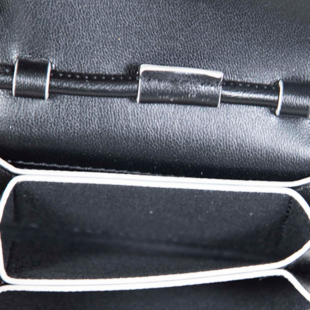 Ganni Black Leather Bou Wallet on Strap