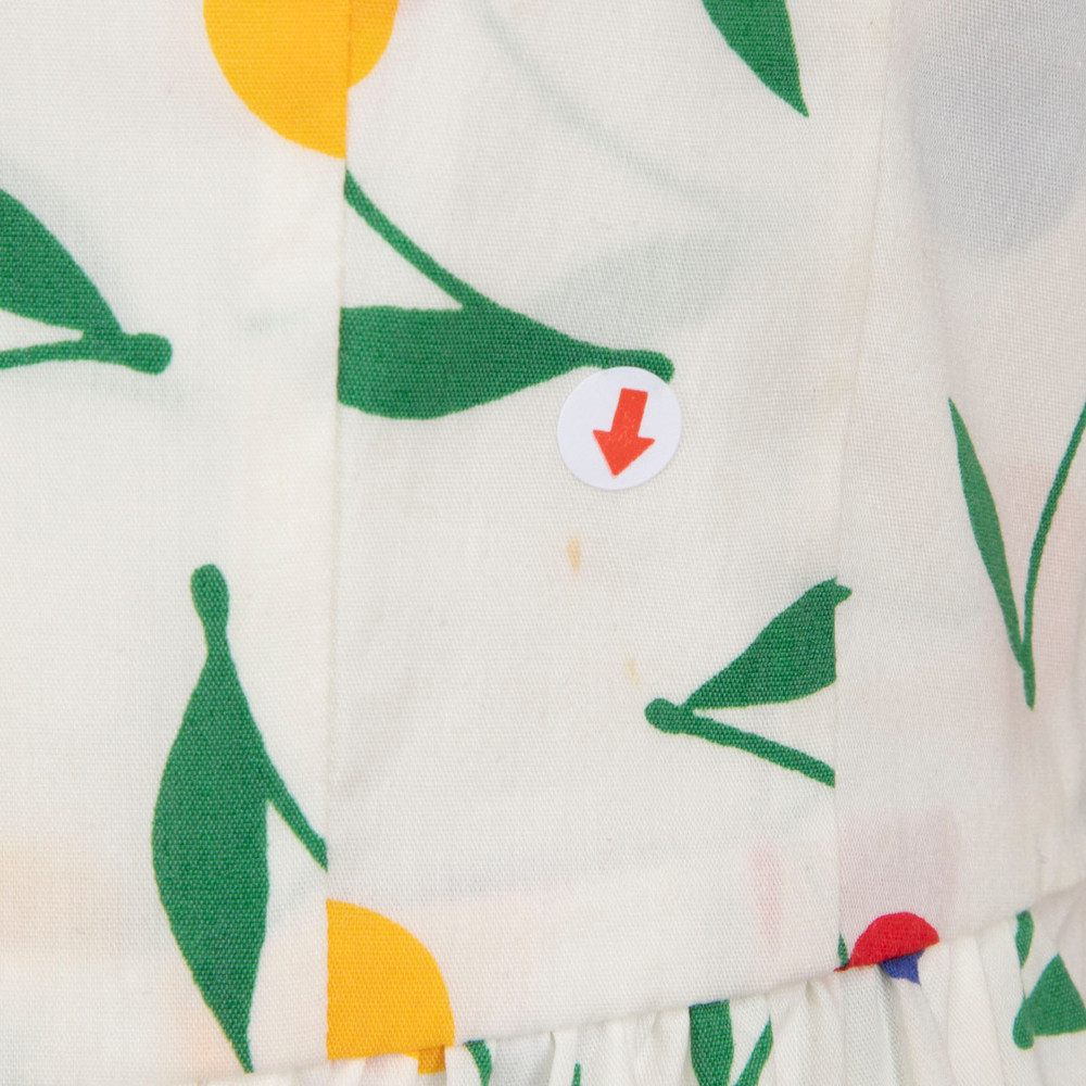 HVN Cherry Print Midi Sleeveless Dress