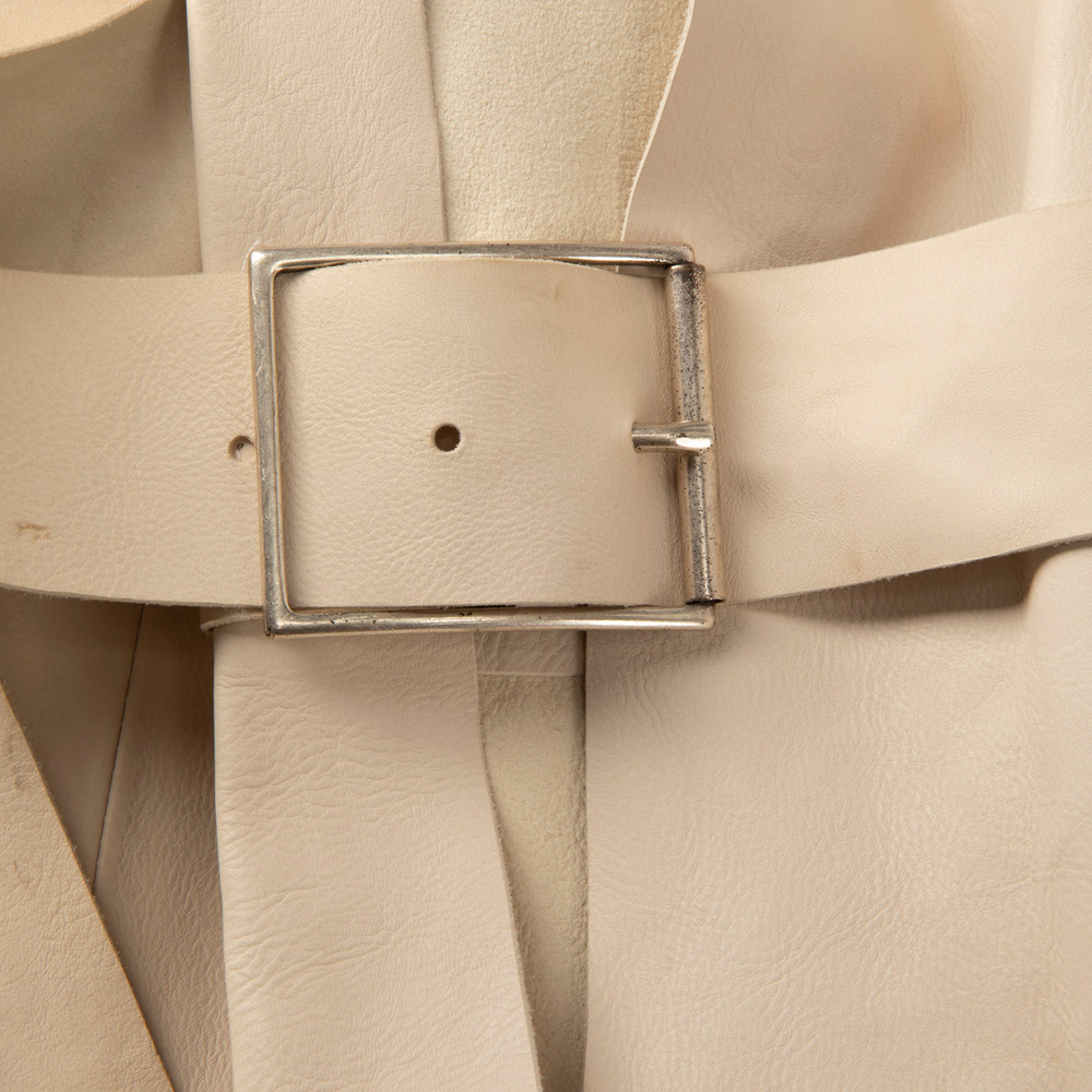 Acne Studios SS13 Ecru Leather Verena Trousers