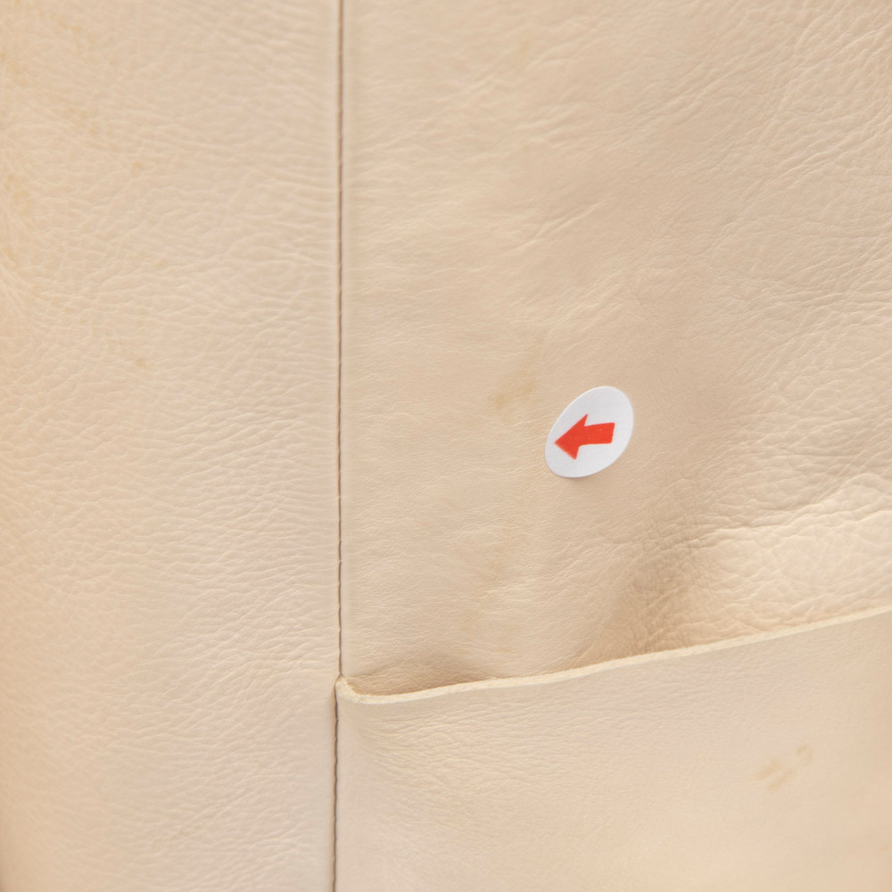 Acne Studios SS13 Ecru Leather Verena Trousers