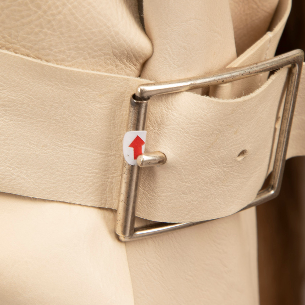 Acne Studios SS13 Ecru Leather Verena Trousers