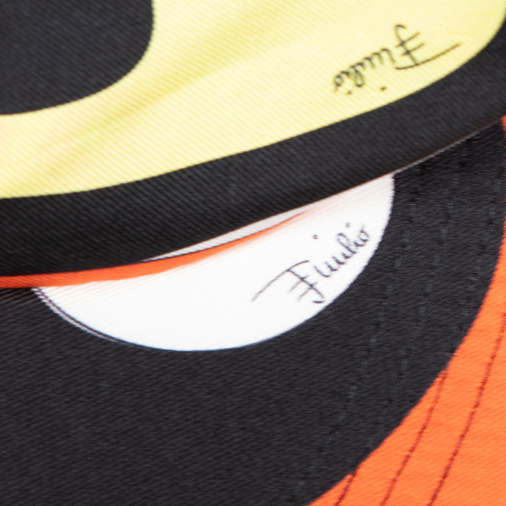 Emilio Pucci Abstract Pattern Tied Visor