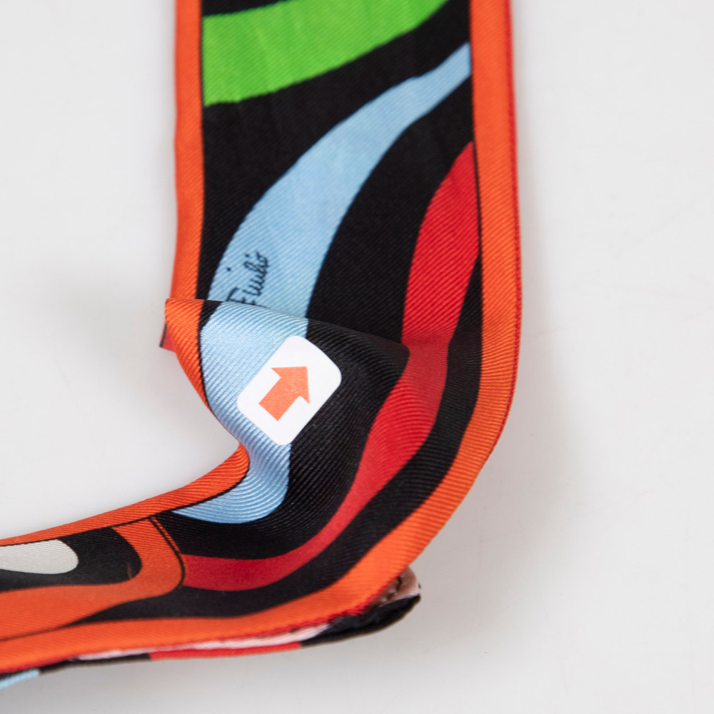 Emilio Pucci Abstract Pattern Tied Visor