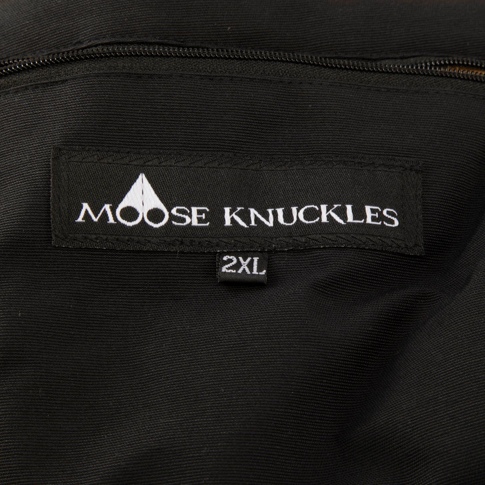 Moose Knuckles Black Fox Fur Trim Puffer Coat