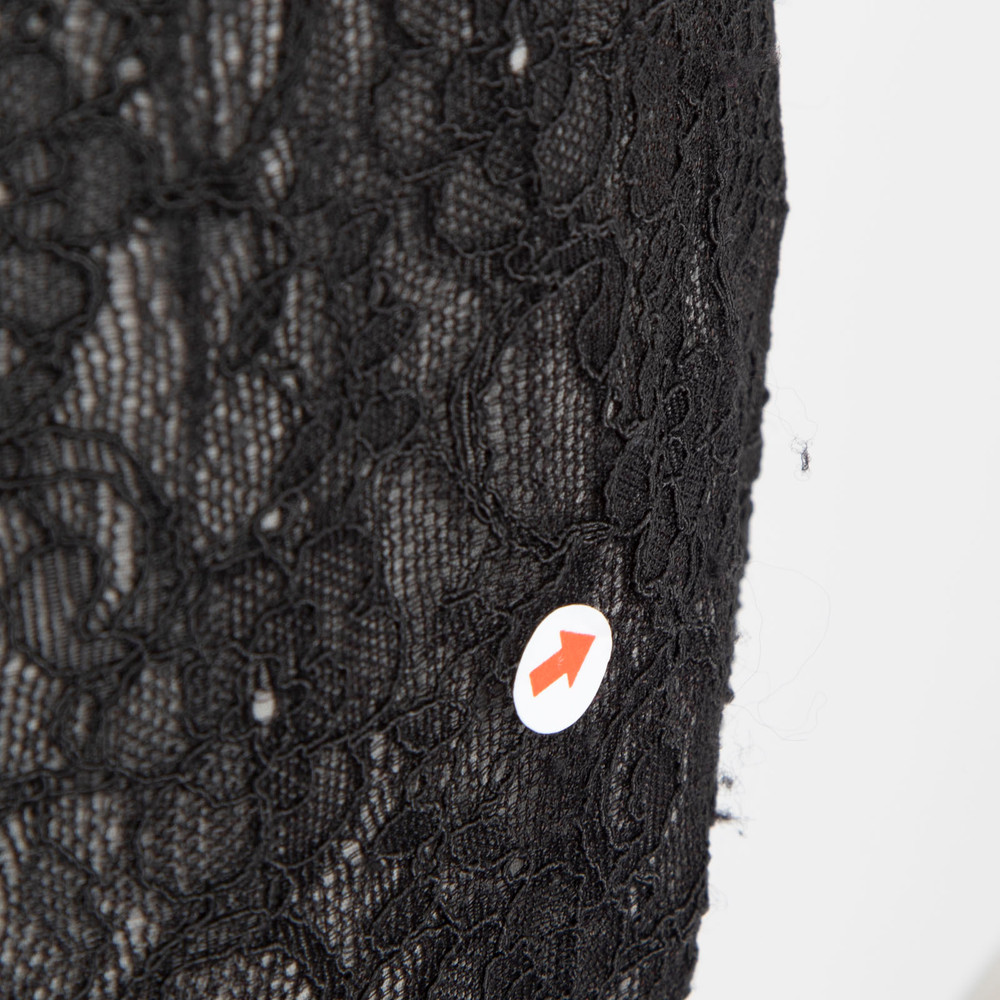 Alice + Olivia Black Lace Tapered Trousers