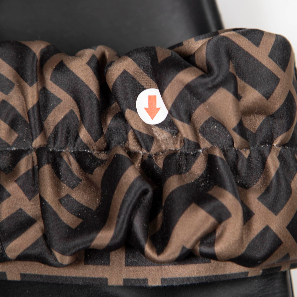 Fendi Brown Zucca FF Slides