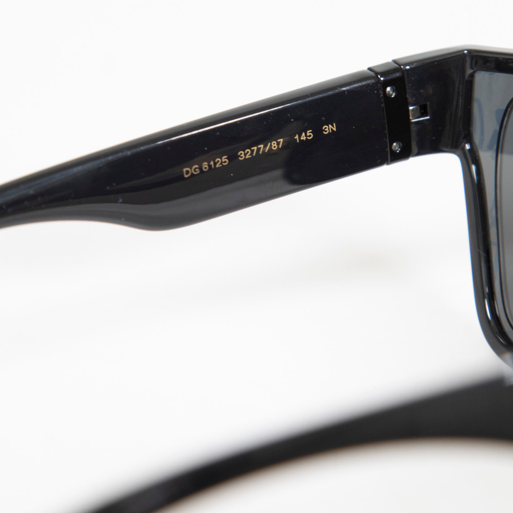 Dolce & Gabbana Black & Gold Logo Sunglasses
