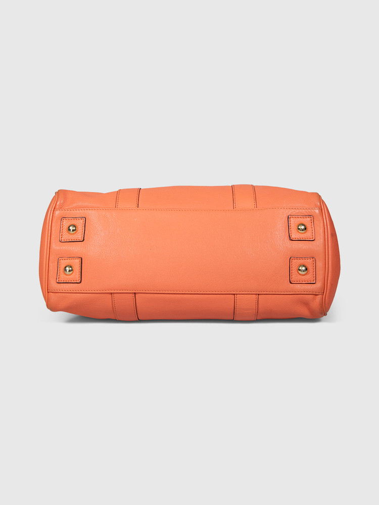 Mulberry Orange Leather Bayswater Bag