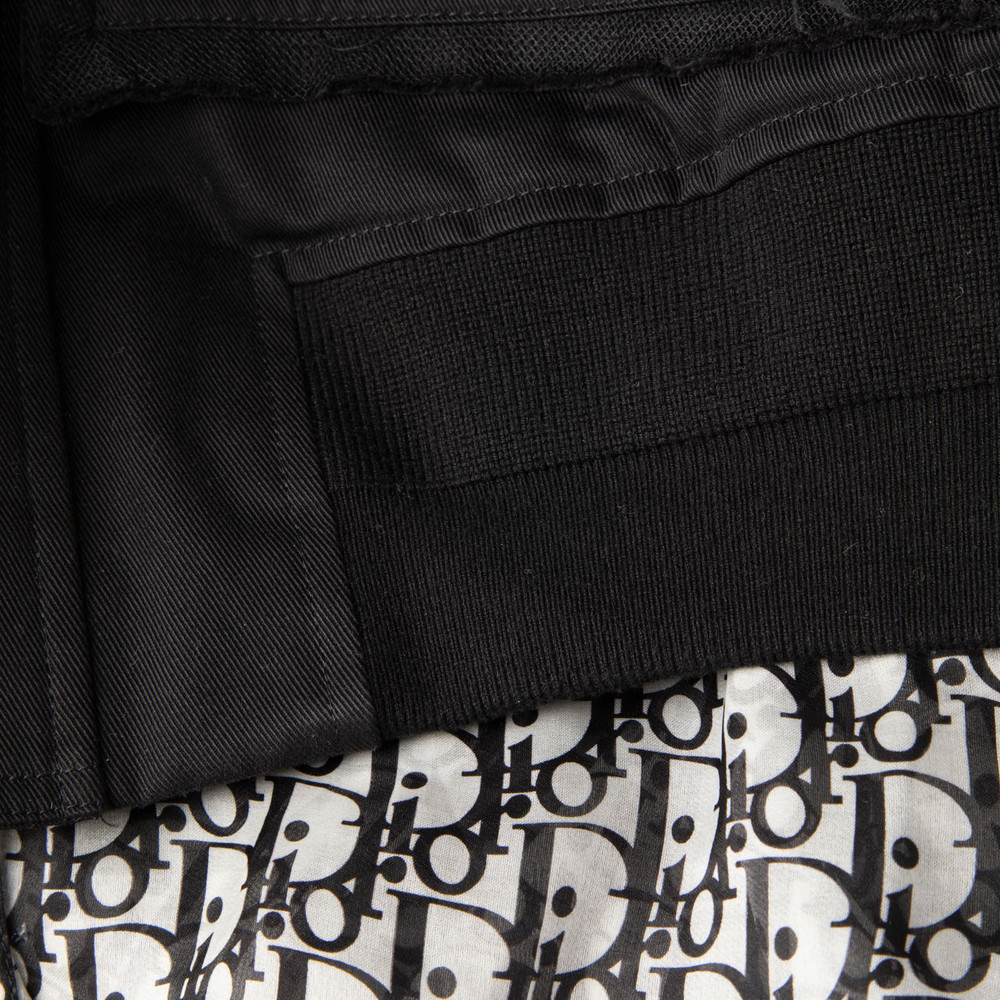 Dior Black Denim Oblique Trim Utility Jacket