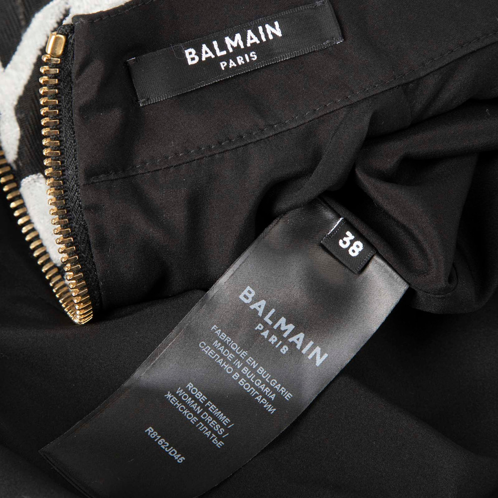 Balmain Black & White Houndstooth Dress