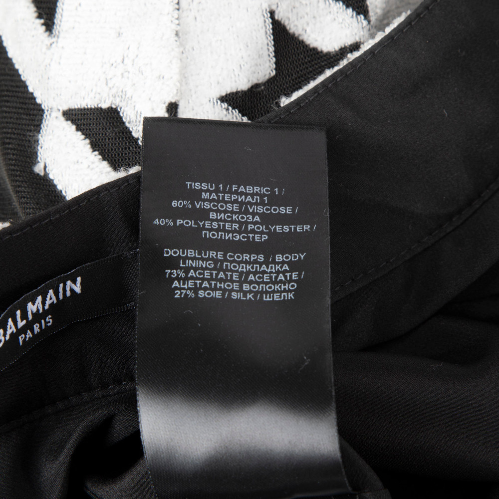 Balmain Black & White Houndstooth Dress