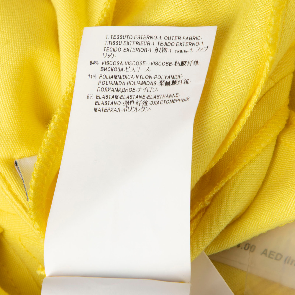 Versace Yellow Sleeveless Mini Dress
