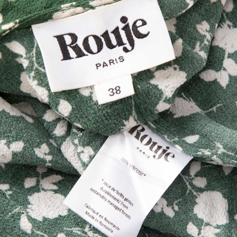 Rouje Green Floral Midi Dress