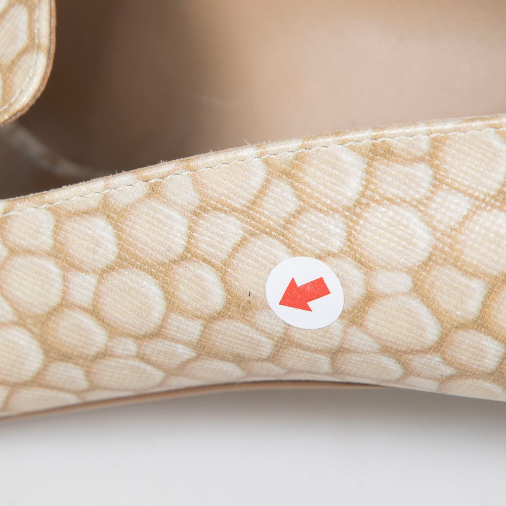 Burberry Beige Abstract Pattern Pumps