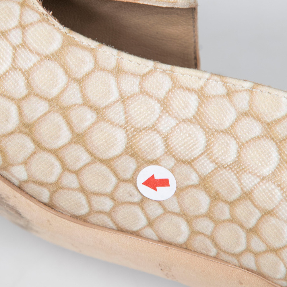 Burberry Beige Abstract Pattern Pumps