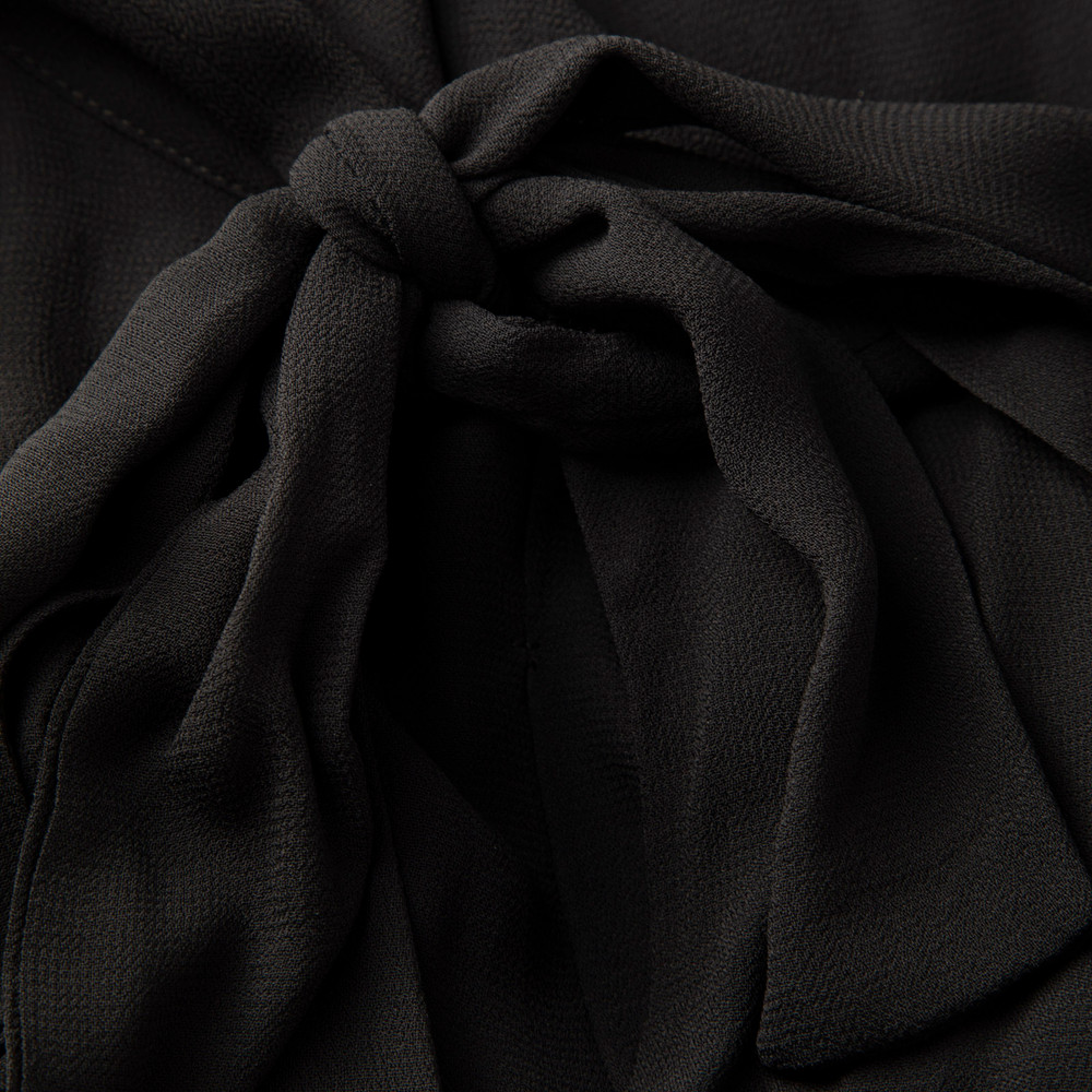Reformation Black Aylani Mini Dress