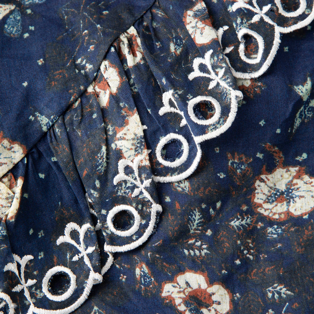 Isabel Marant Isabel Marant Étoile Navy Floral One Shoulder Dress