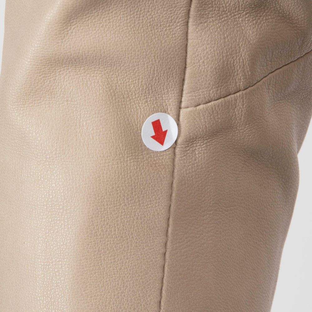 Iro Beige Leather Biker Jacket