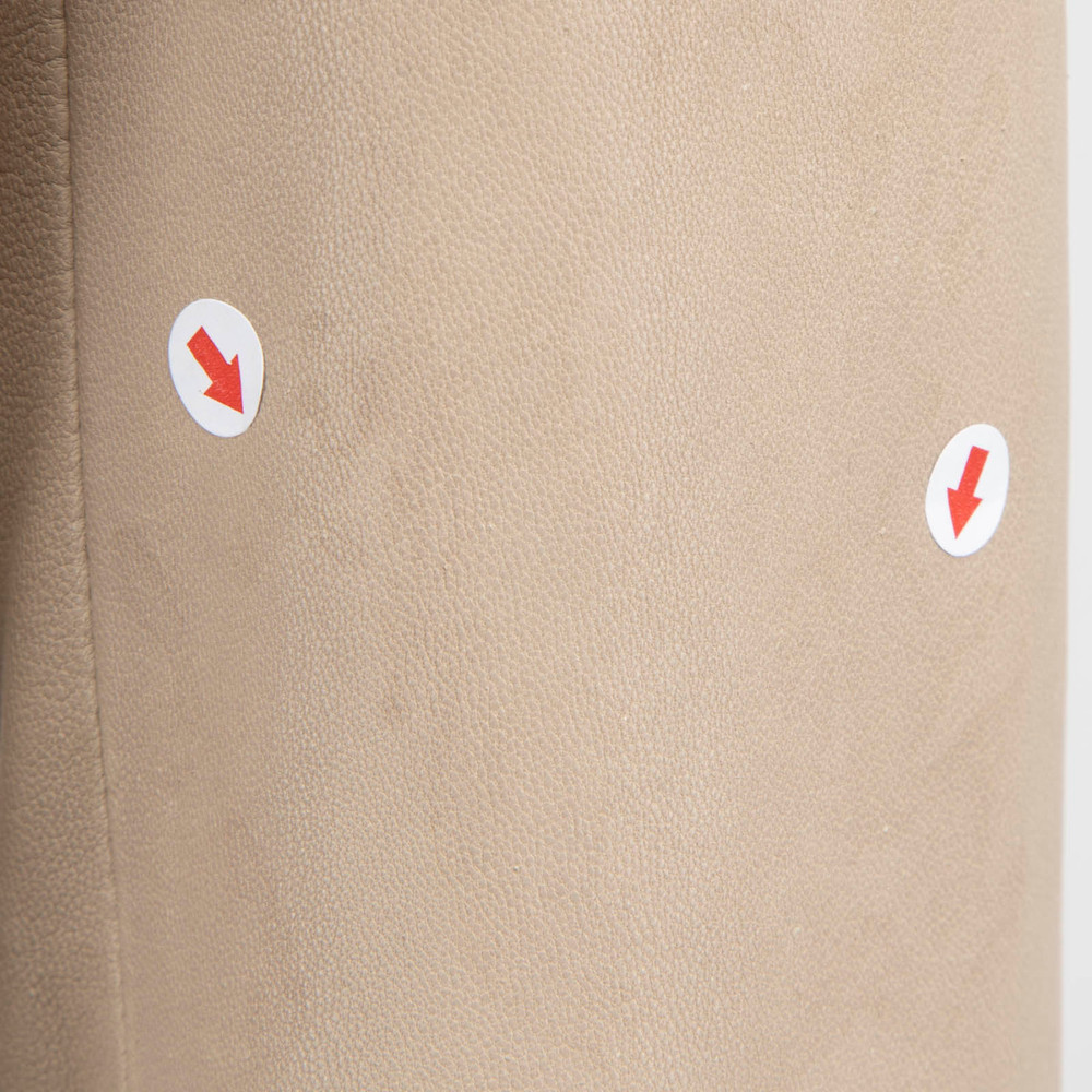 Iro Beige Leather Biker Jacket