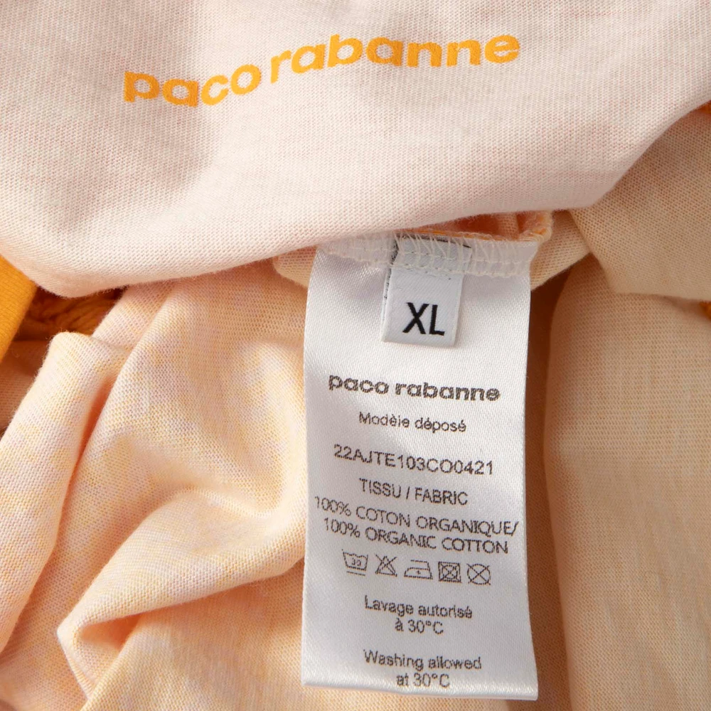 Paco Rabanne Ombré Pink & Orange Cropped Top