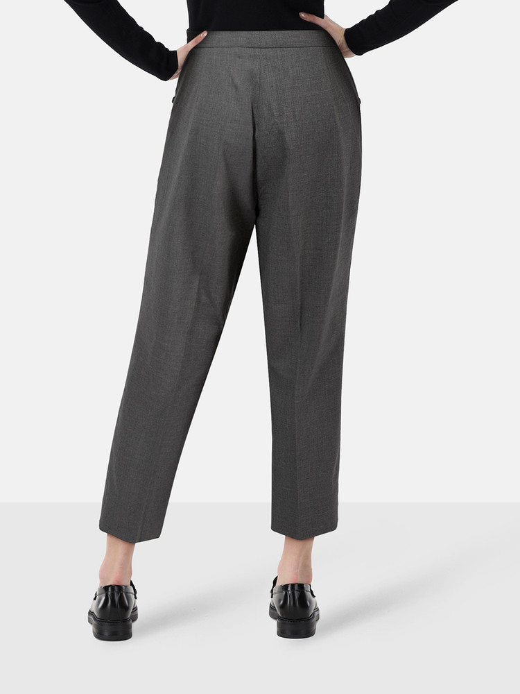 Jil Sander Grey Wool Slim Trousers
