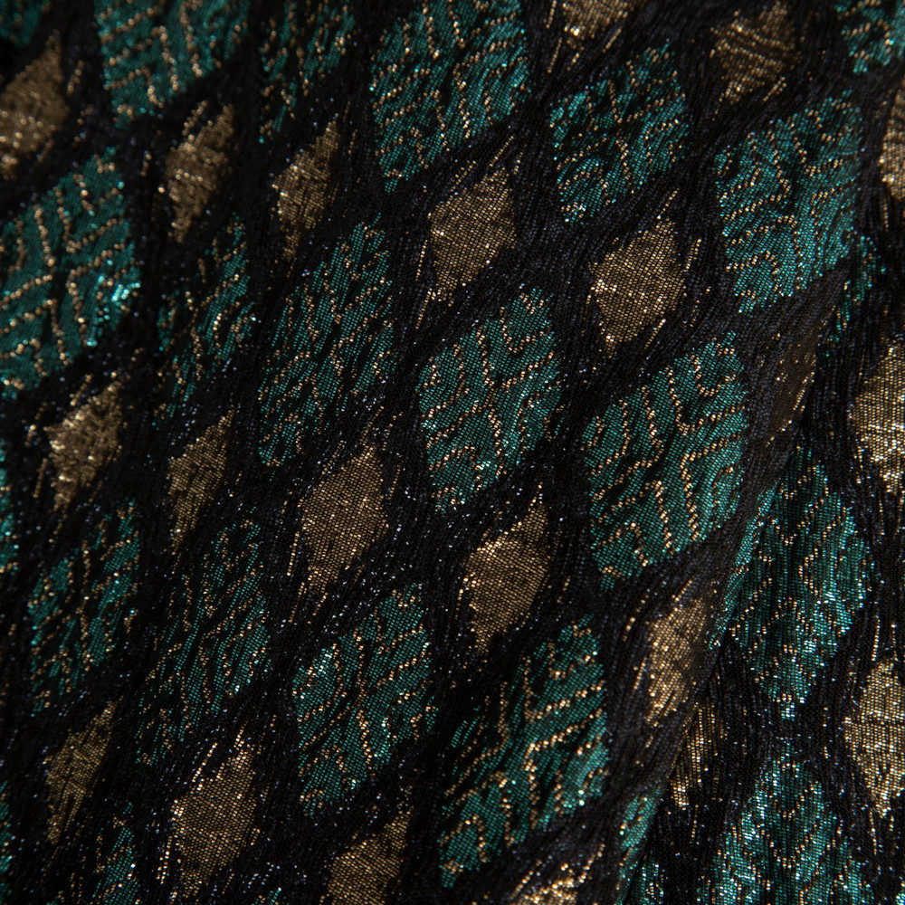 Dolce & Gabbana Metallic Diamond Pattern Dress