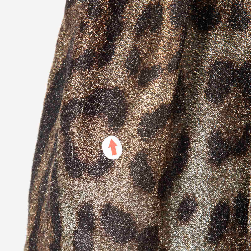 Dolce & Gabbana Metallic Leopard Print Blouse