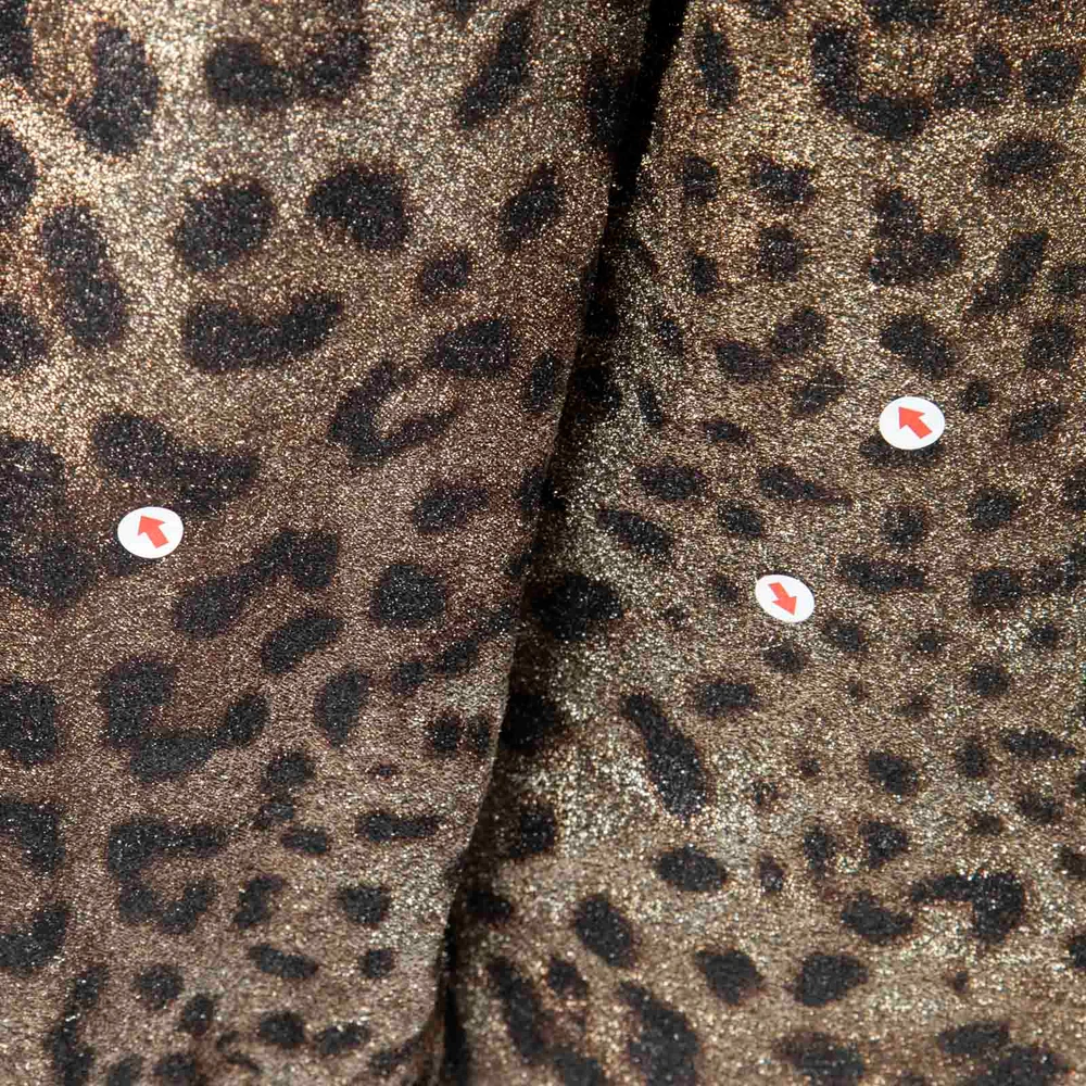 Dolce & Gabbana Metallic Leopard Print Blouse