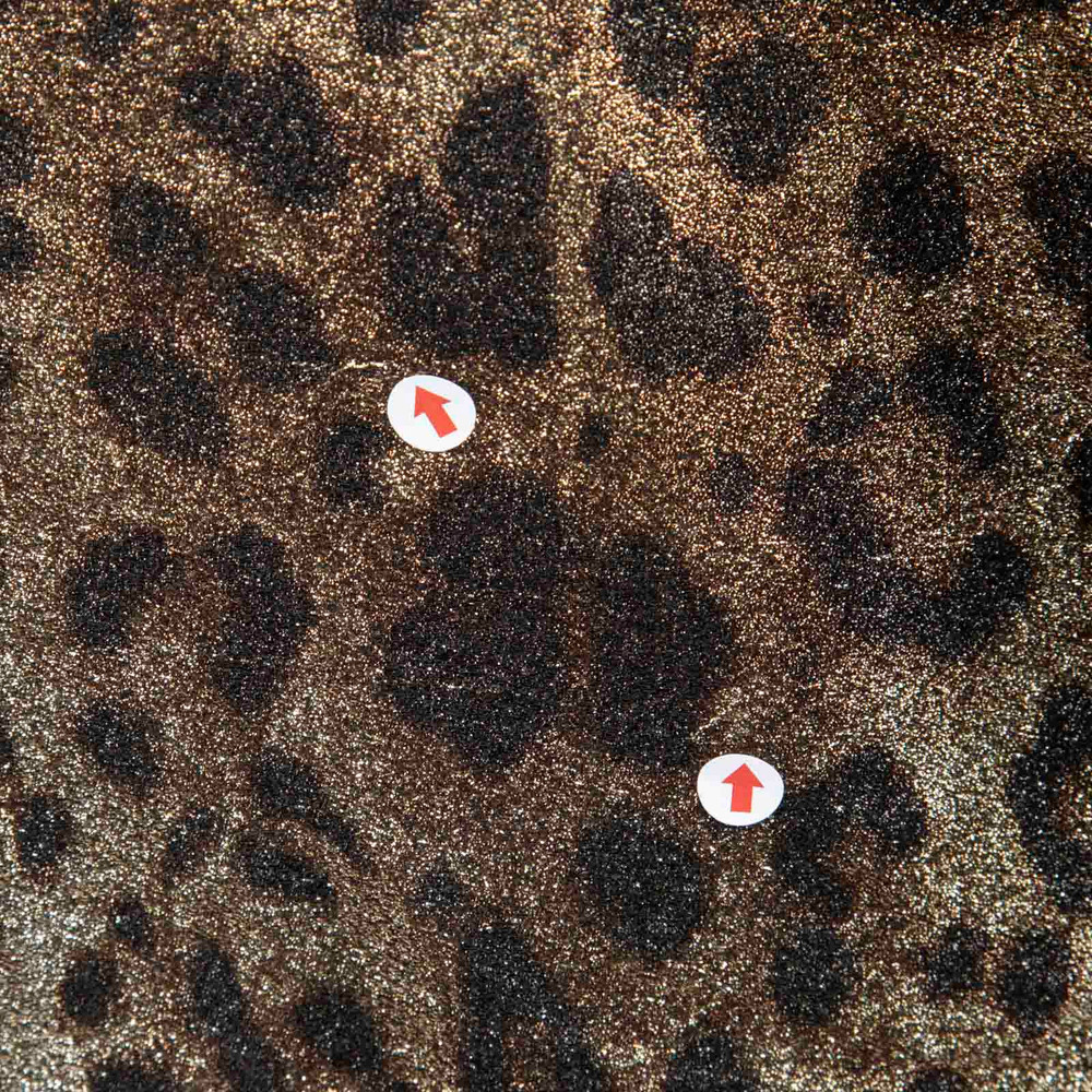 Dolce & Gabbana Metallic Leopard Print Blouse