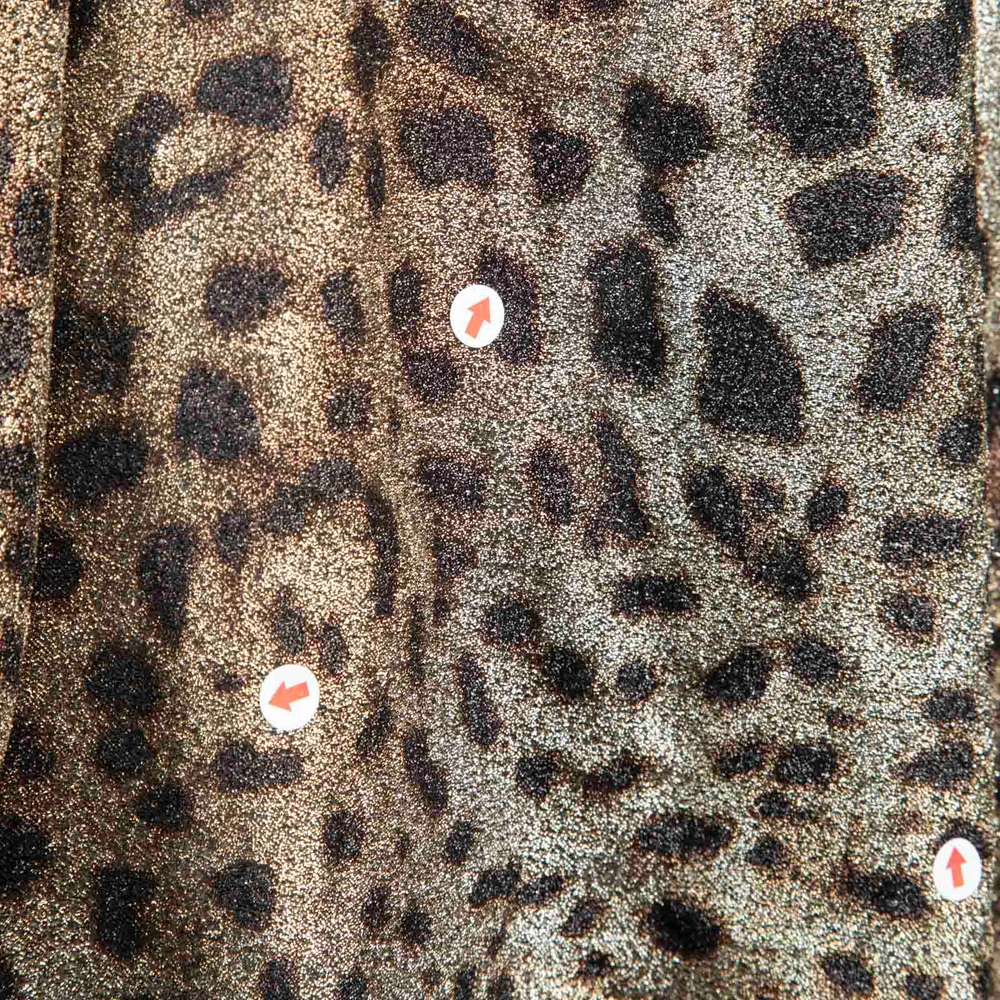 Dolce & Gabbana Metallic Leopard Print Blouse