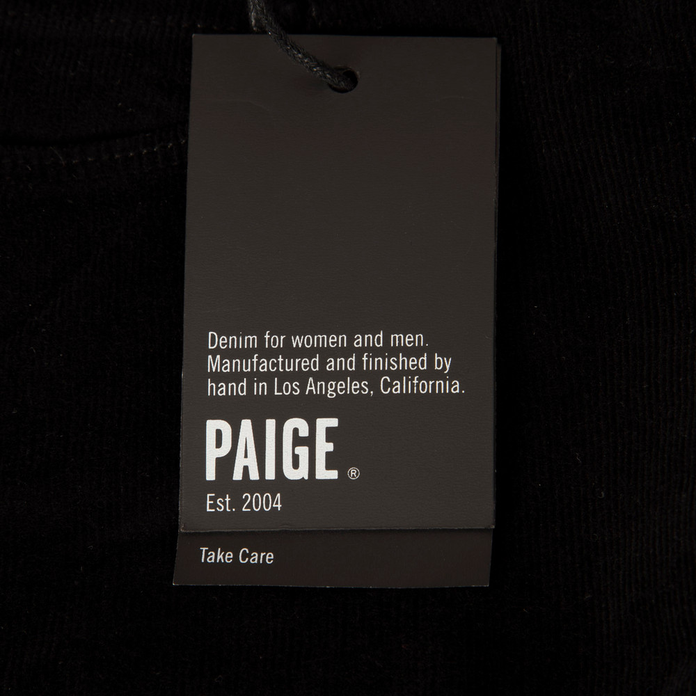 Paige Black Corduroy Trousers