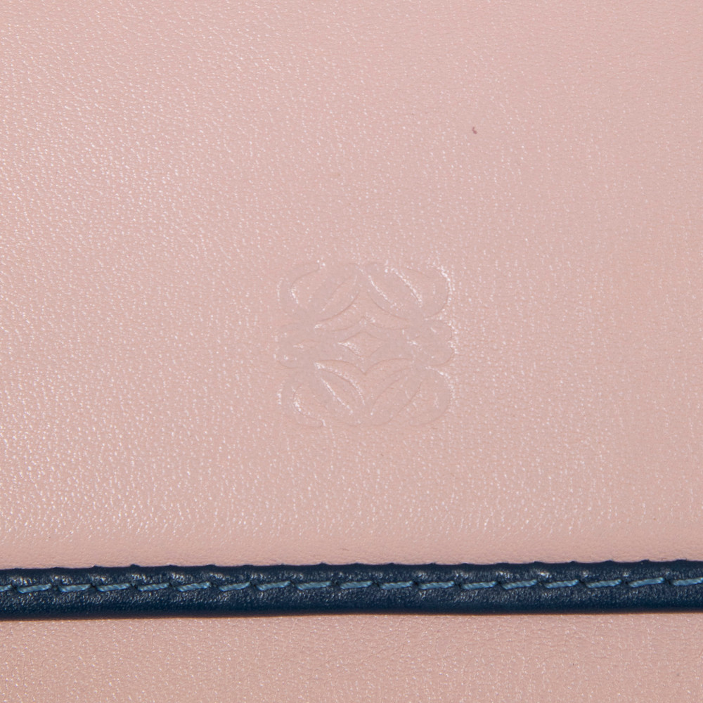Loewe Pink Leather Monogram Wallet