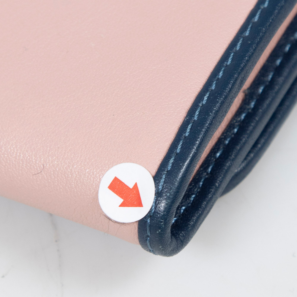 Loewe Pink Leather Monogram Wallet