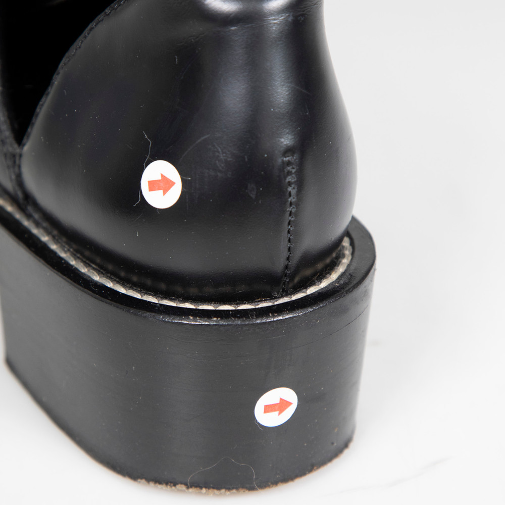 Balenciaga Black Leather Ceinture Boots