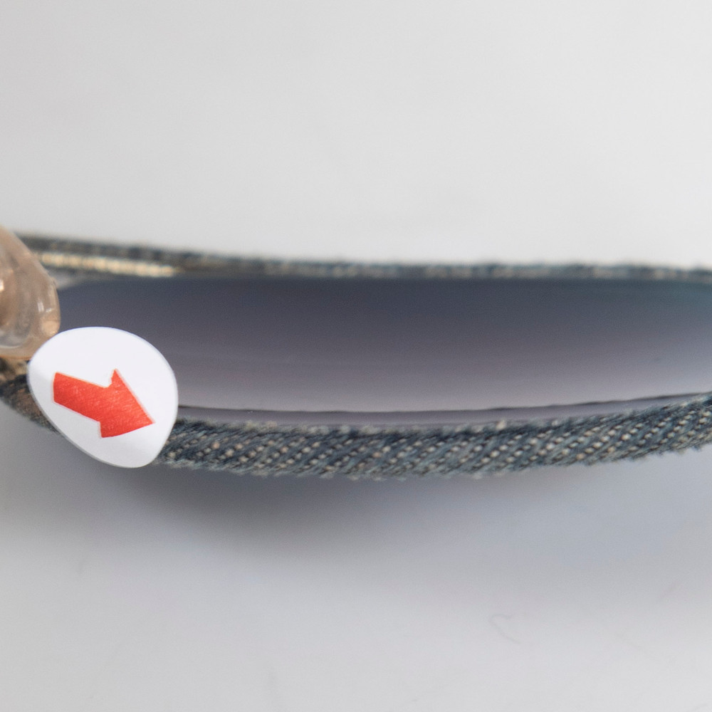 Chanel Blue Aviator Denim Sunglasses