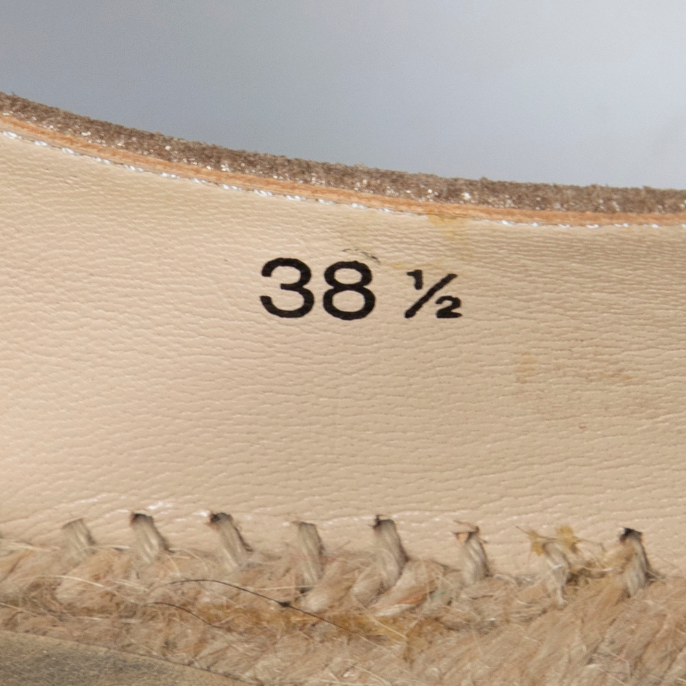 Jimmy Choo Brown Metallic Suede Espadrilles